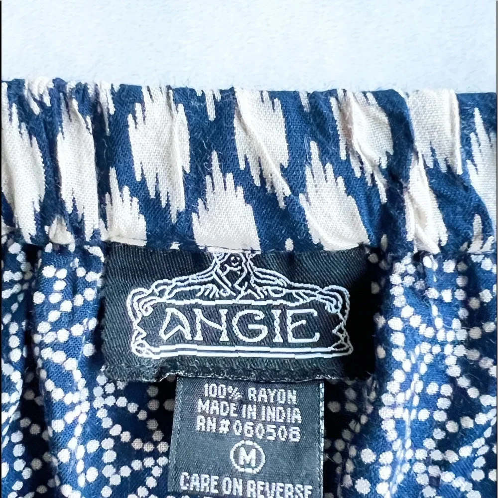 SOLD. ANGIE Medium Blue Boho Strapless Romper - Picture 11 of 13